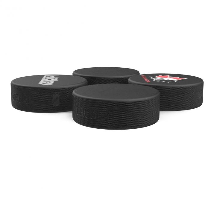 3D Hockey Pucks 3D Models Collection model