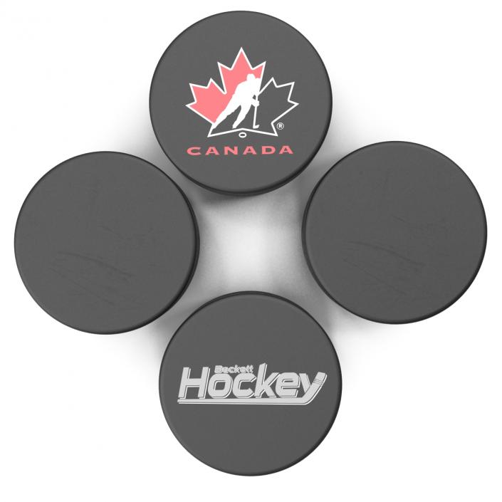 3D Hockey Pucks 3D Models Collection model