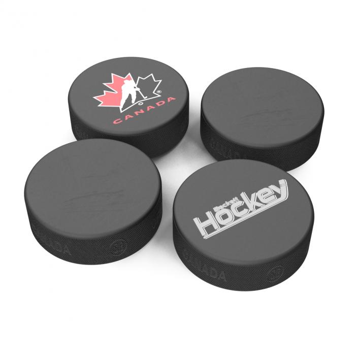 3D Hockey Pucks 3D Models Collection model