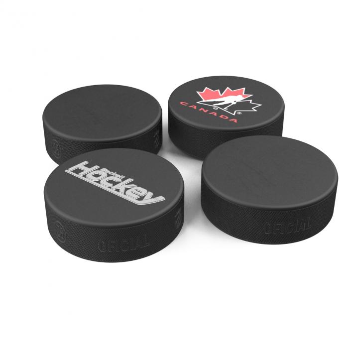 3D Hockey Pucks 3D Models Collection model