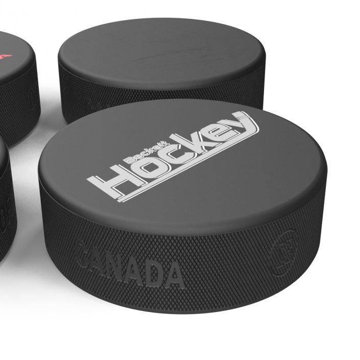 3D Hockey Pucks 3D Models Collection model