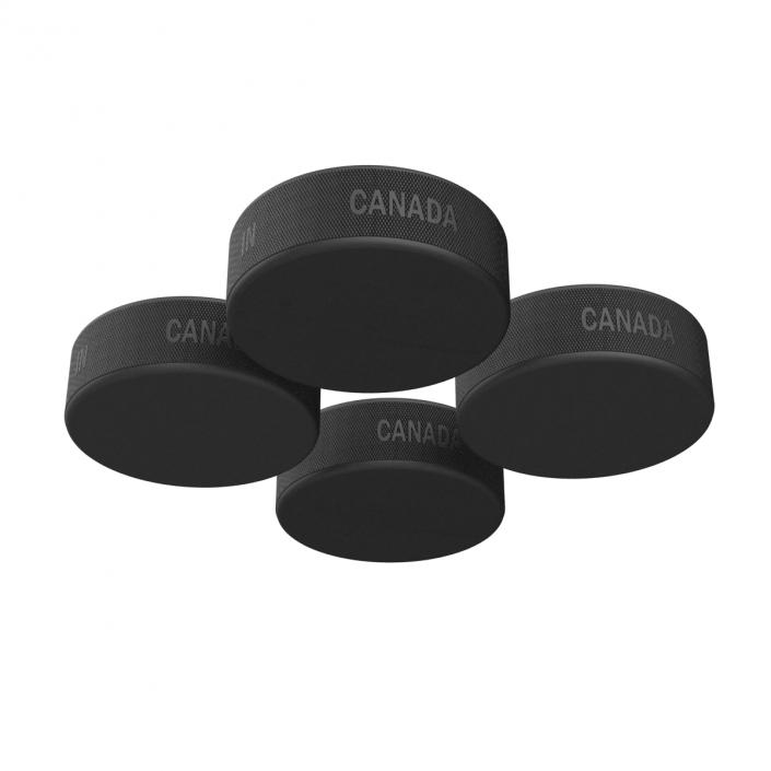 3D Hockey Pucks 3D Models Collection model