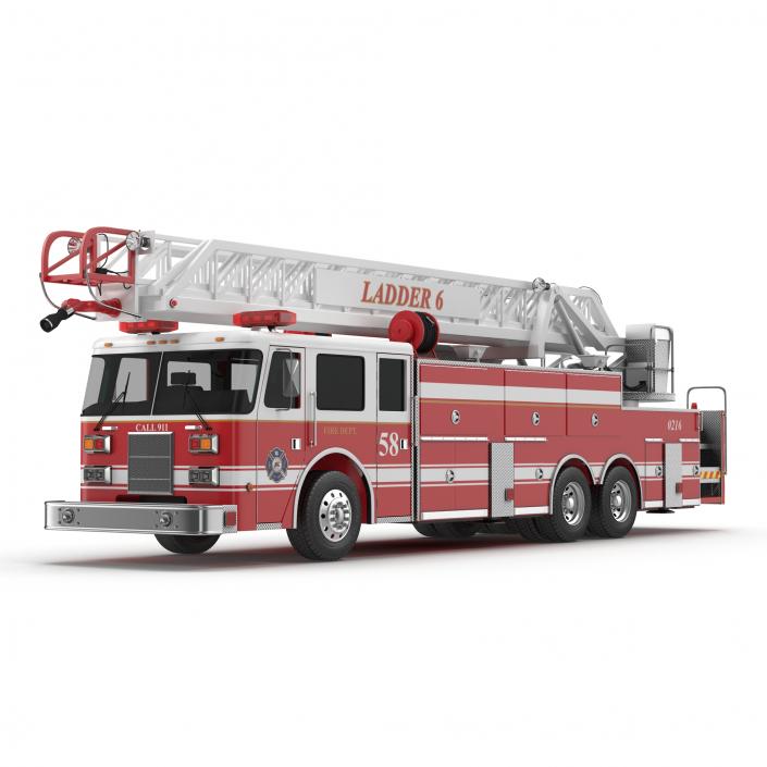 Ladder Fire Truck 3D