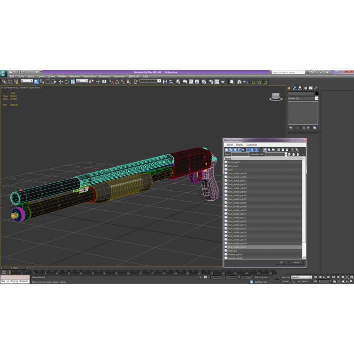 Shotgun 3D model