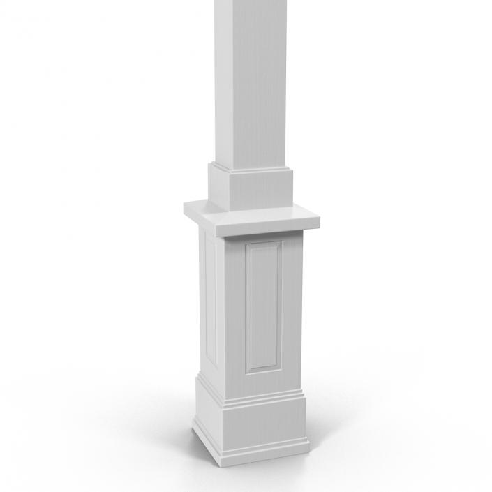 Smooth Modern Column and Capital 3 3D model