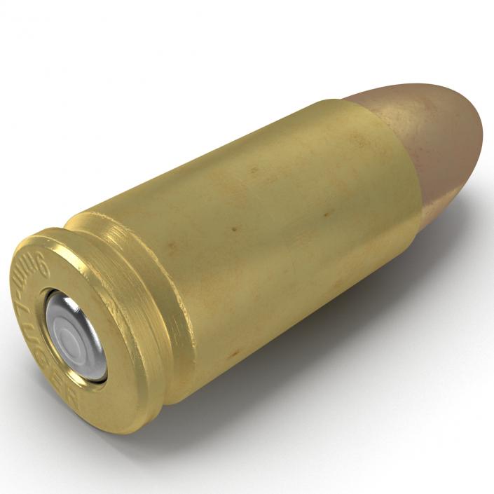 3D 9mm Cartridge model