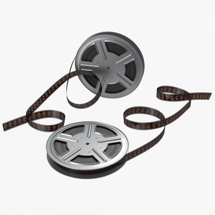 3D model Video Film Reels 3D Models Set