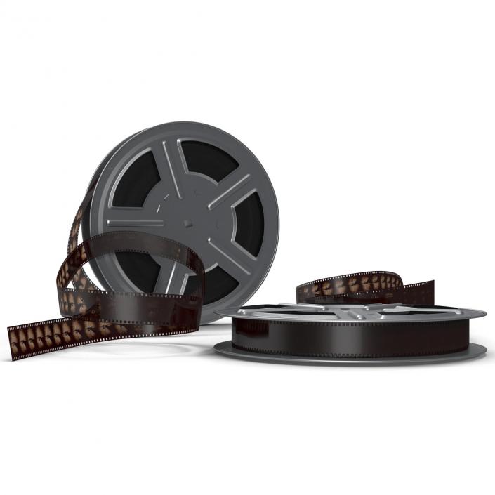 3D model Video Film Reels 3D Models Set