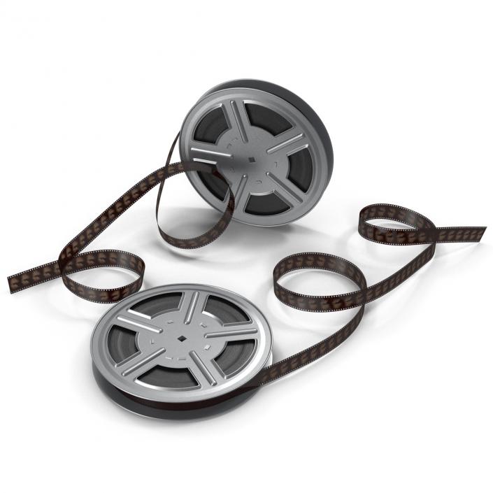 3D model Video Film Reels 3D Models Set