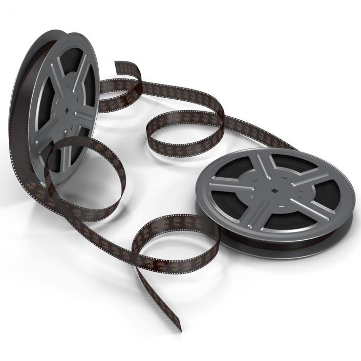 3D model Video Film Reels 3D Models Set