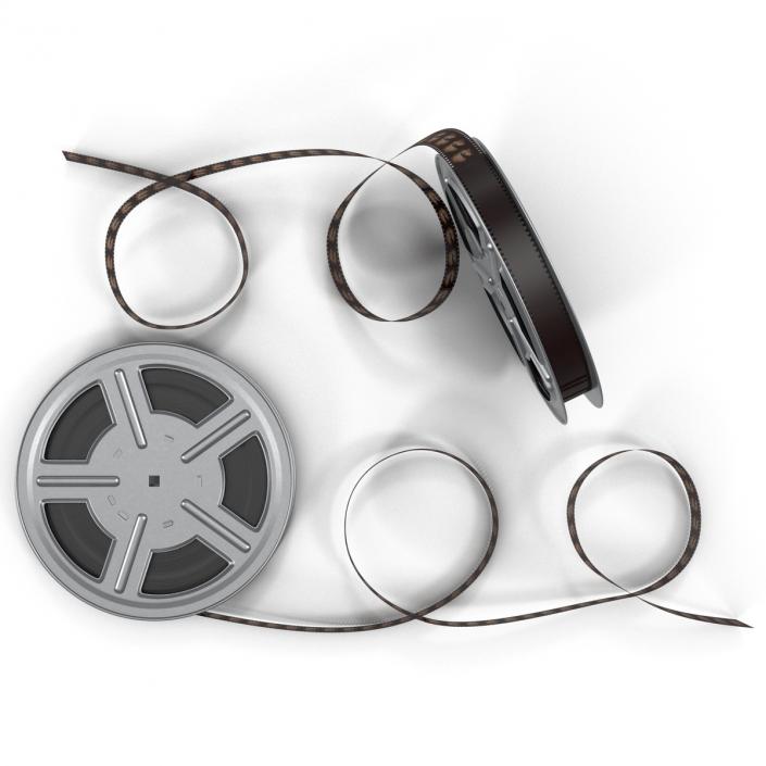 3D model Video Film Reels 3D Models Set