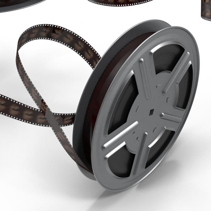 3D model Video Film Reels 3D Models Set