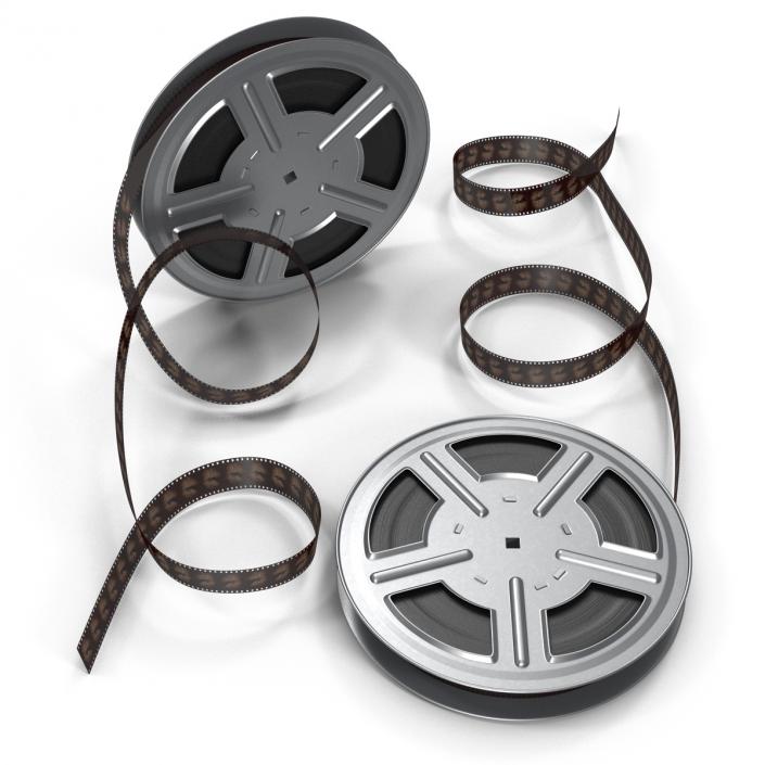 3D model Video Film Reels 3D Models Set