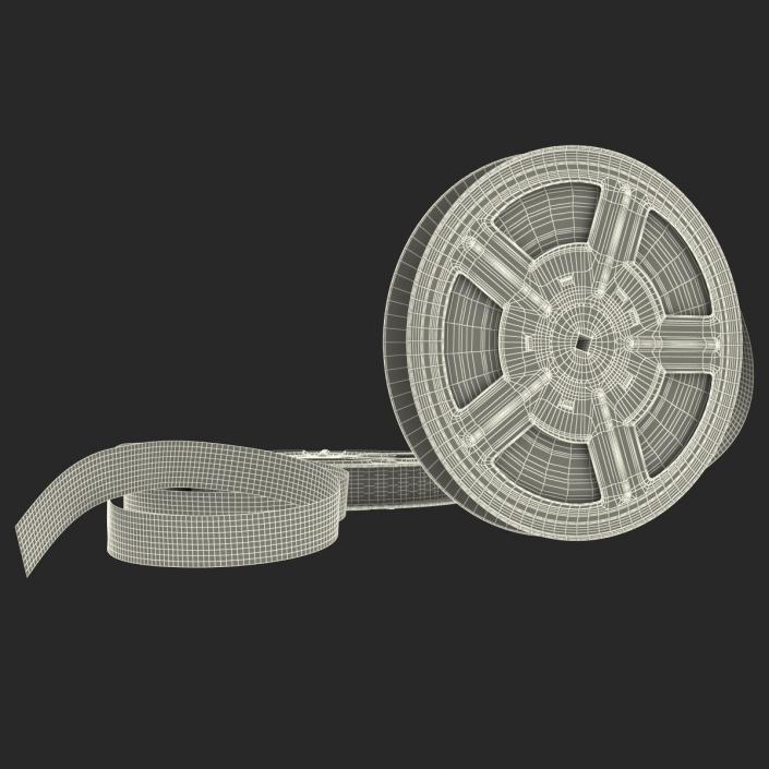 3D model Video Film Reels 3D Models Set