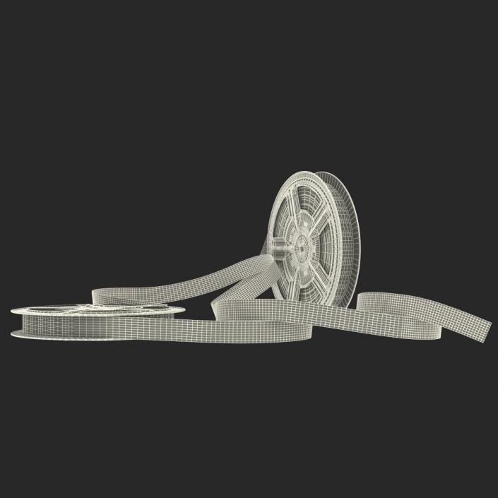 3D model Video Film Reels 3D Models Set