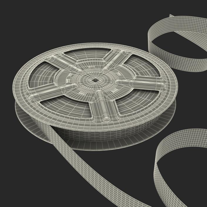 3D model Video Film Reels 3D Models Set