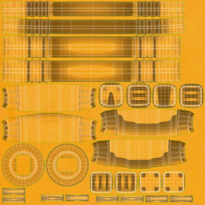 3D Generic Front End Loader Rigged