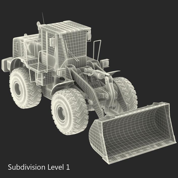 3D Generic Front End Loader Rigged