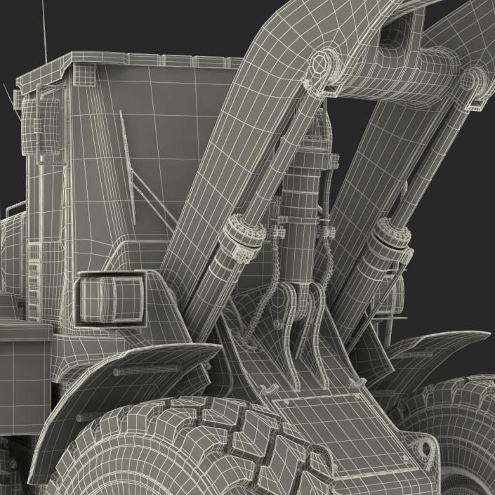 3D Generic Front End Loader Rigged