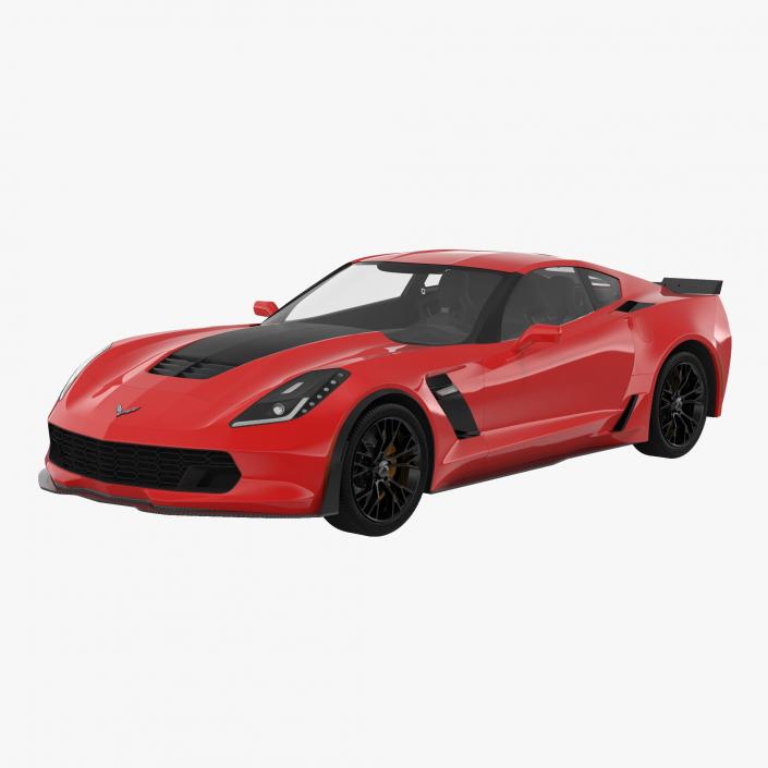 3D model Chevrolet Corvette 2015 Rigged