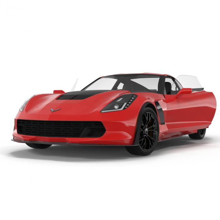 3D model Chevrolet Corvette 2015 Rigged