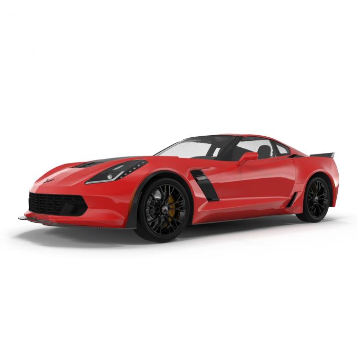 3D model Chevrolet Corvette 2015 Rigged