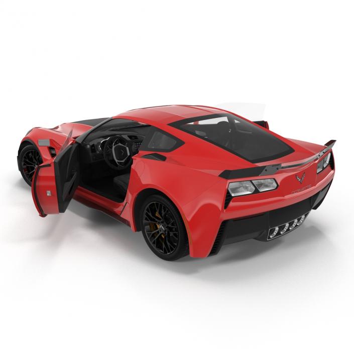 3D model Chevrolet Corvette 2015 Rigged