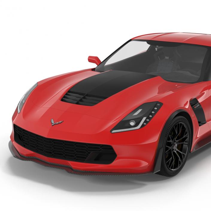 3D model Chevrolet Corvette 2015 Rigged