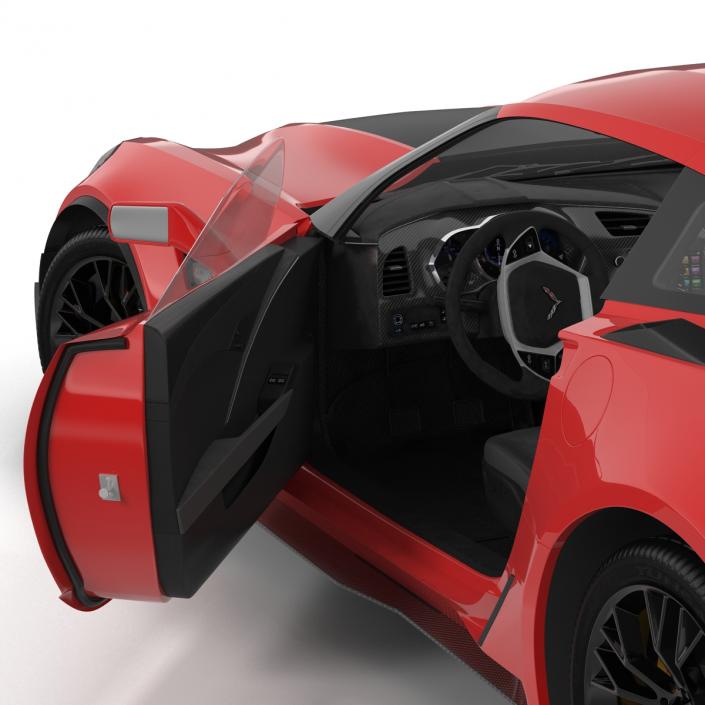 3D model Chevrolet Corvette 2015 Rigged