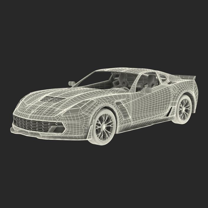 3D model Chevrolet Corvette 2015 Rigged