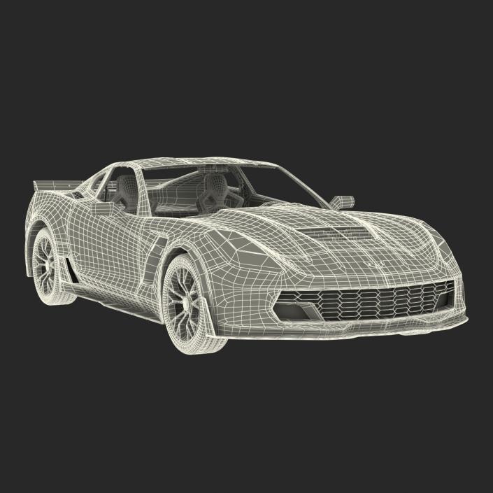 3D model Chevrolet Corvette 2015 Rigged