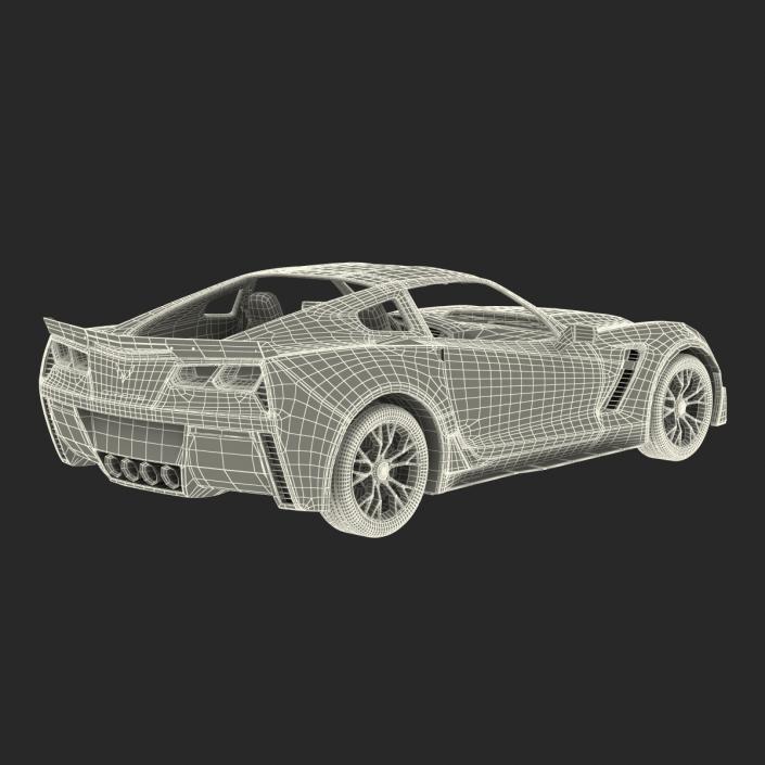 3D model Chevrolet Corvette 2015 Rigged