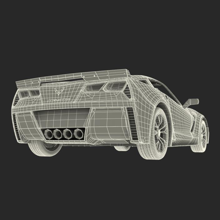 3D model Chevrolet Corvette 2015 Rigged