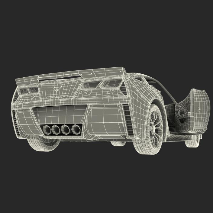 3D model Chevrolet Corvette 2015 Rigged