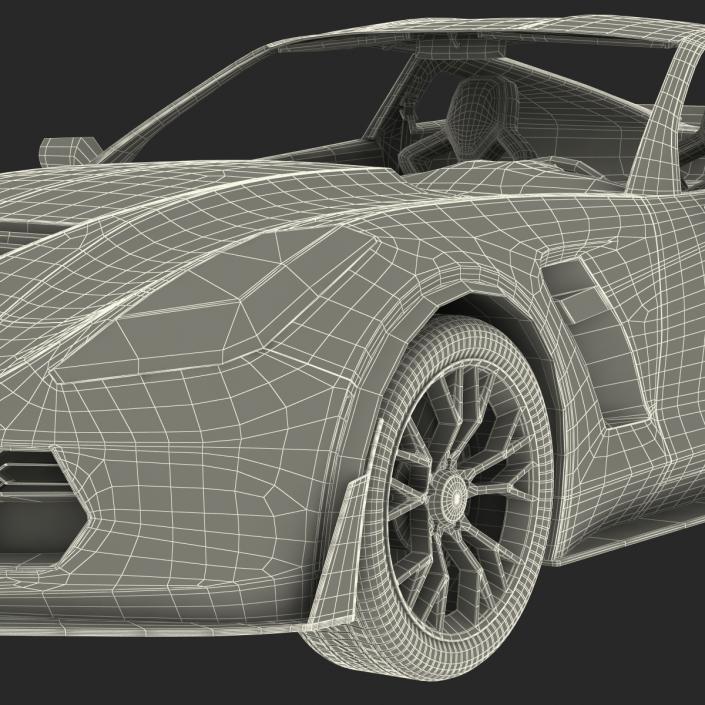 3D model Chevrolet Corvette 2015 Rigged