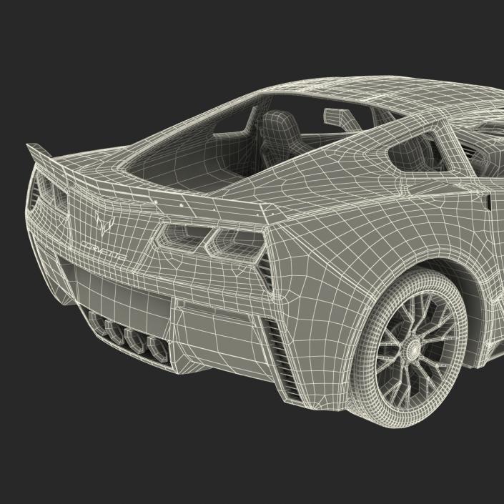 3D model Chevrolet Corvette 2015 Rigged