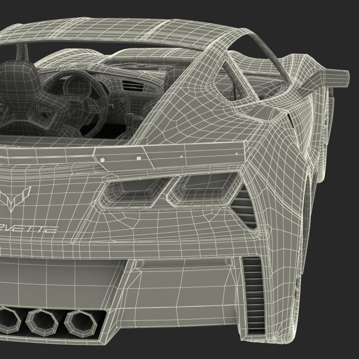 3D model Chevrolet Corvette 2015 Rigged