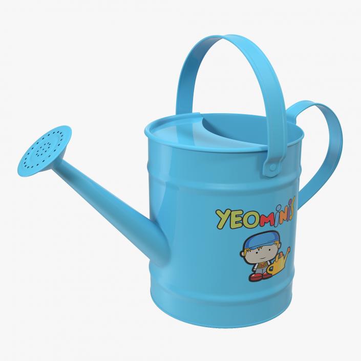 Kids Watering Can Blue 3D