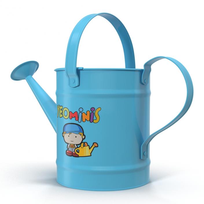 Kids Watering Can Blue 3D