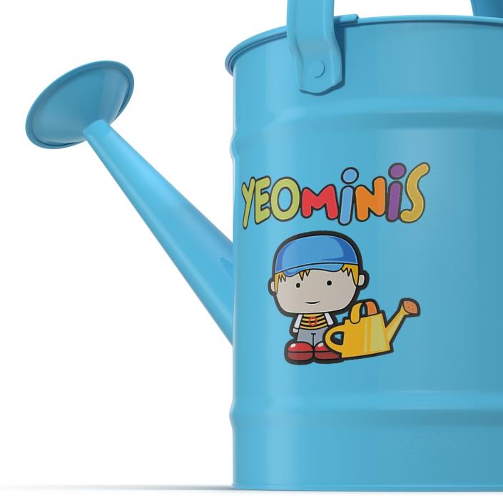 Kids Watering Can Blue 3D