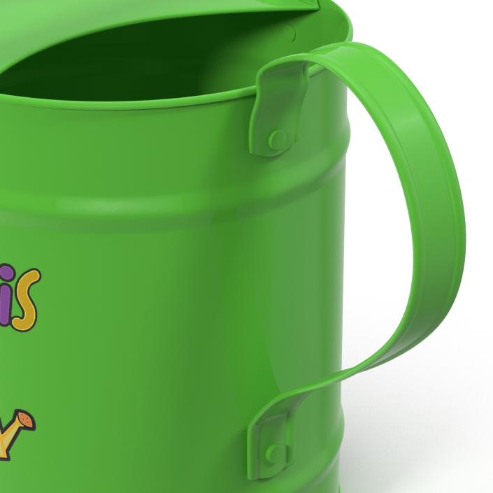 3D Kids Watering Can Green model