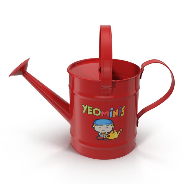 3D Kids Watering Can Red