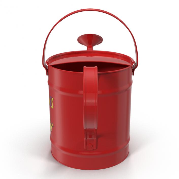 3D Kids Watering Can Red