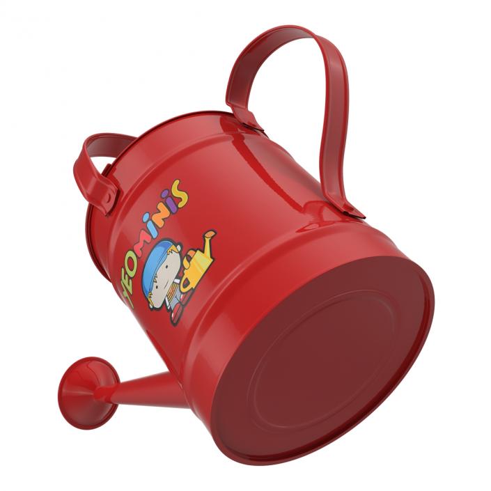 3D Kids Watering Can Red