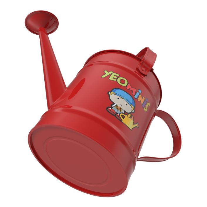 3D Kids Watering Can Red