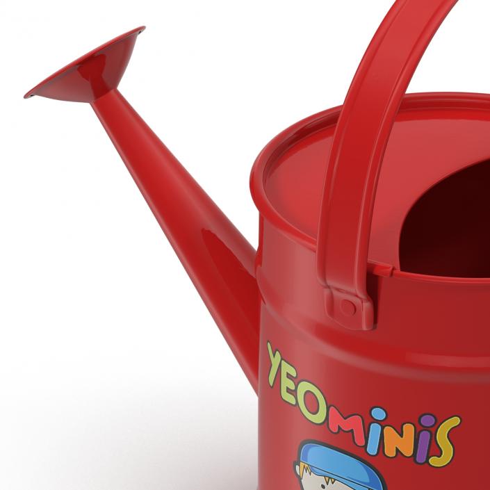 3D Kids Watering Can Red