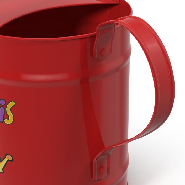 3D Kids Watering Can Red