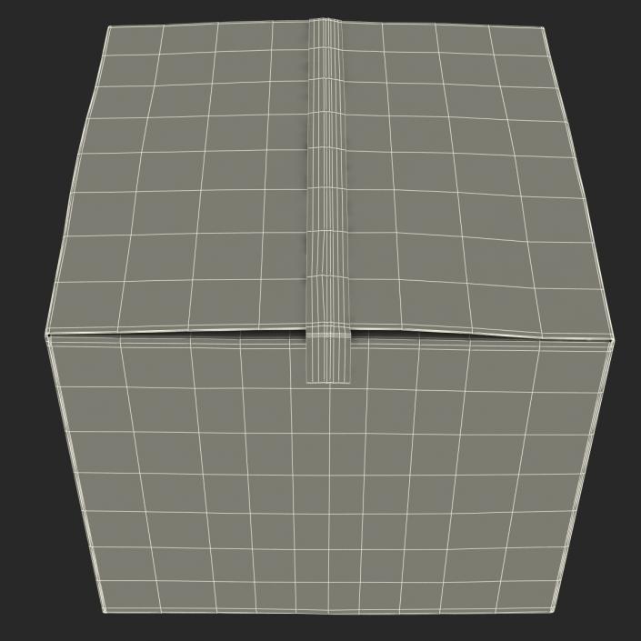 3D Cardboard Box model