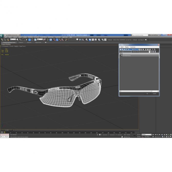 3D Sport Glasses model