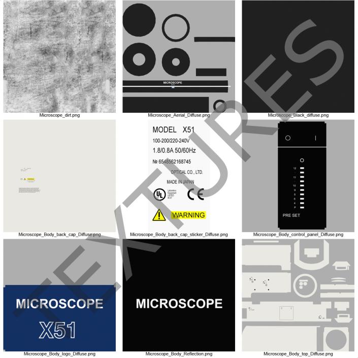 Professional Fluorescence Microscope Generic 3D model